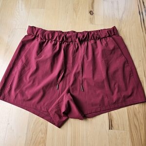 Avia Maroon Athletic Shorts Lightweight Elastic Waist, XXL/ 2XL (20)
